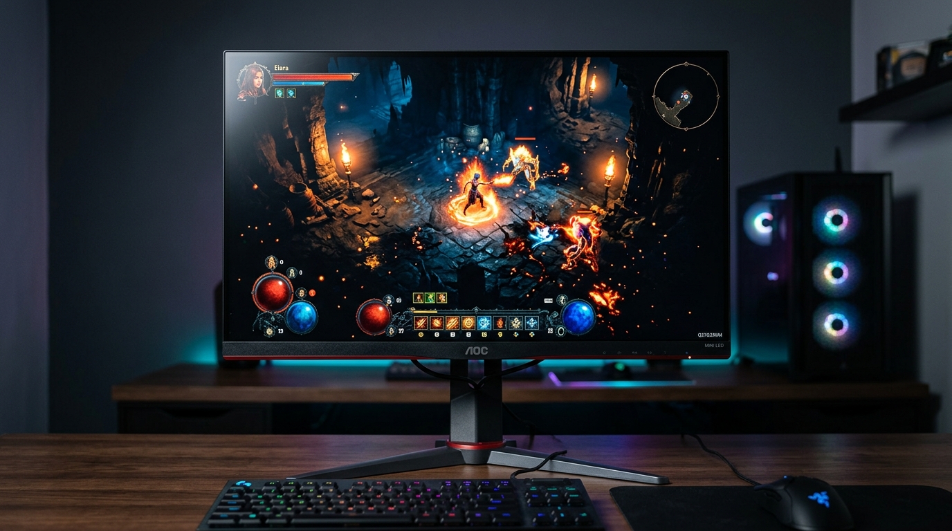 AOC Q27G3XMN 27-inch Mini-LED Gaming Monitor